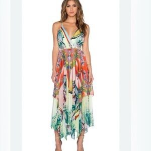 Alice and Olivia Orly Handkerchief Maxi Dress size 4